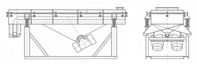 DZSF直線振動篩外形簡圖-河南振江機(jī)械